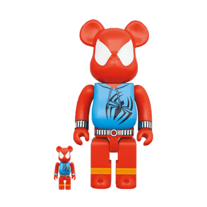 Bearbrick x Marvel Spider-Man Scarlet Spider 100% & 400% Set
