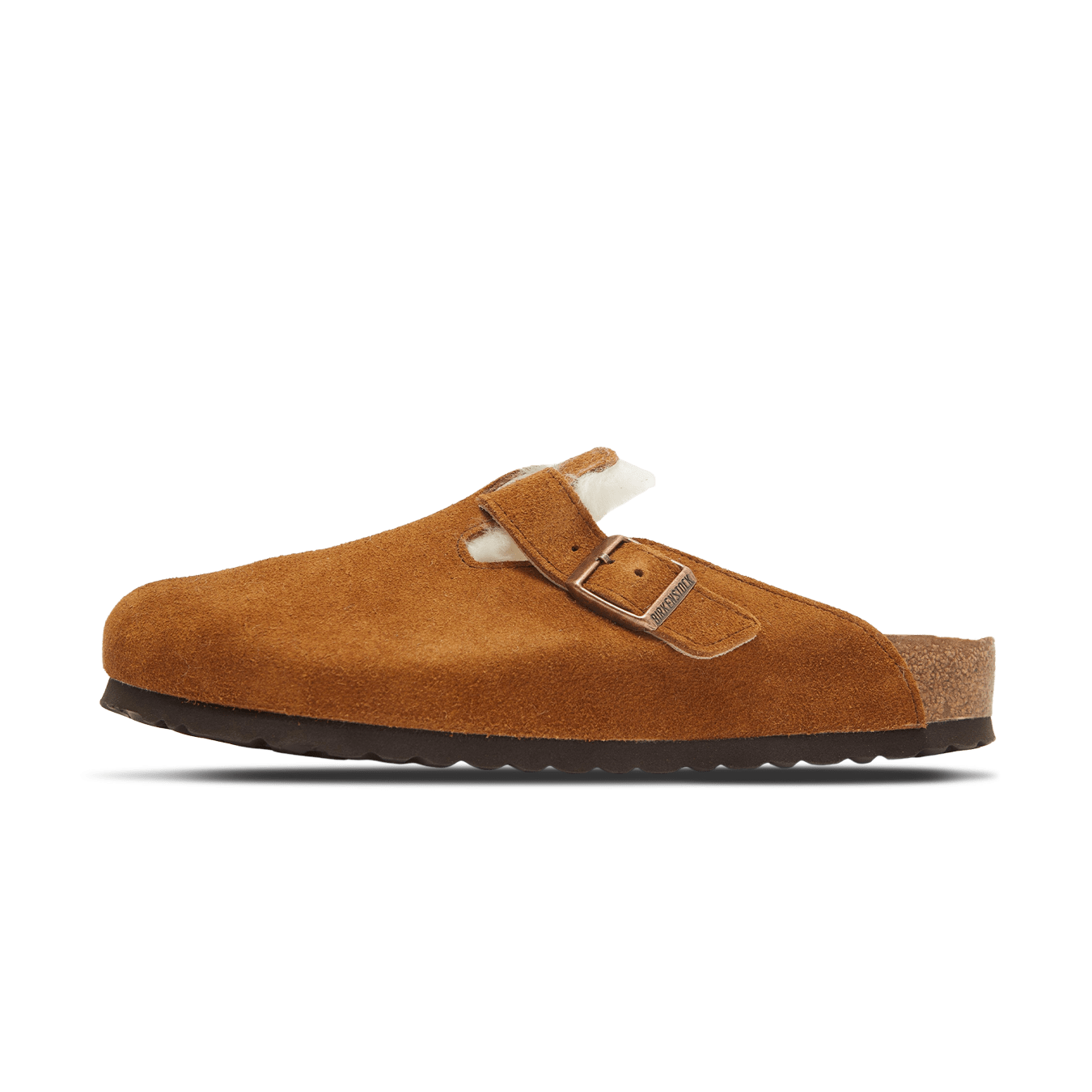Birkenstock Boston Shearling Suede Leather 'Mink' - Kick Game