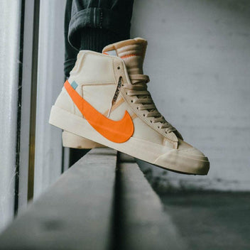 nike off white blazer orange