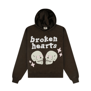 Broken Planet Broken Hearts Hoodie 'Dark Brown'