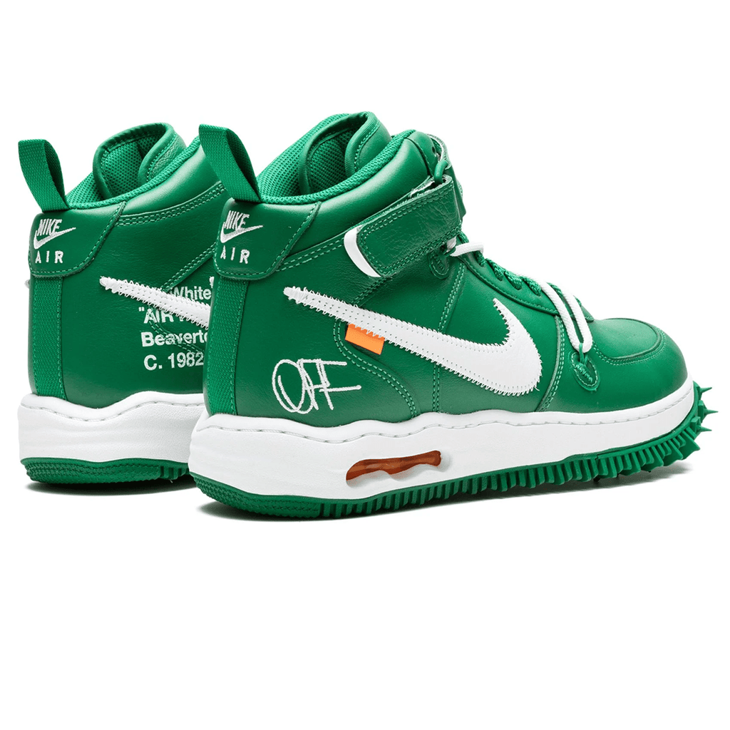 Off-White x Nike Air Force 1 Mid 'Pine Green' - Kick Game