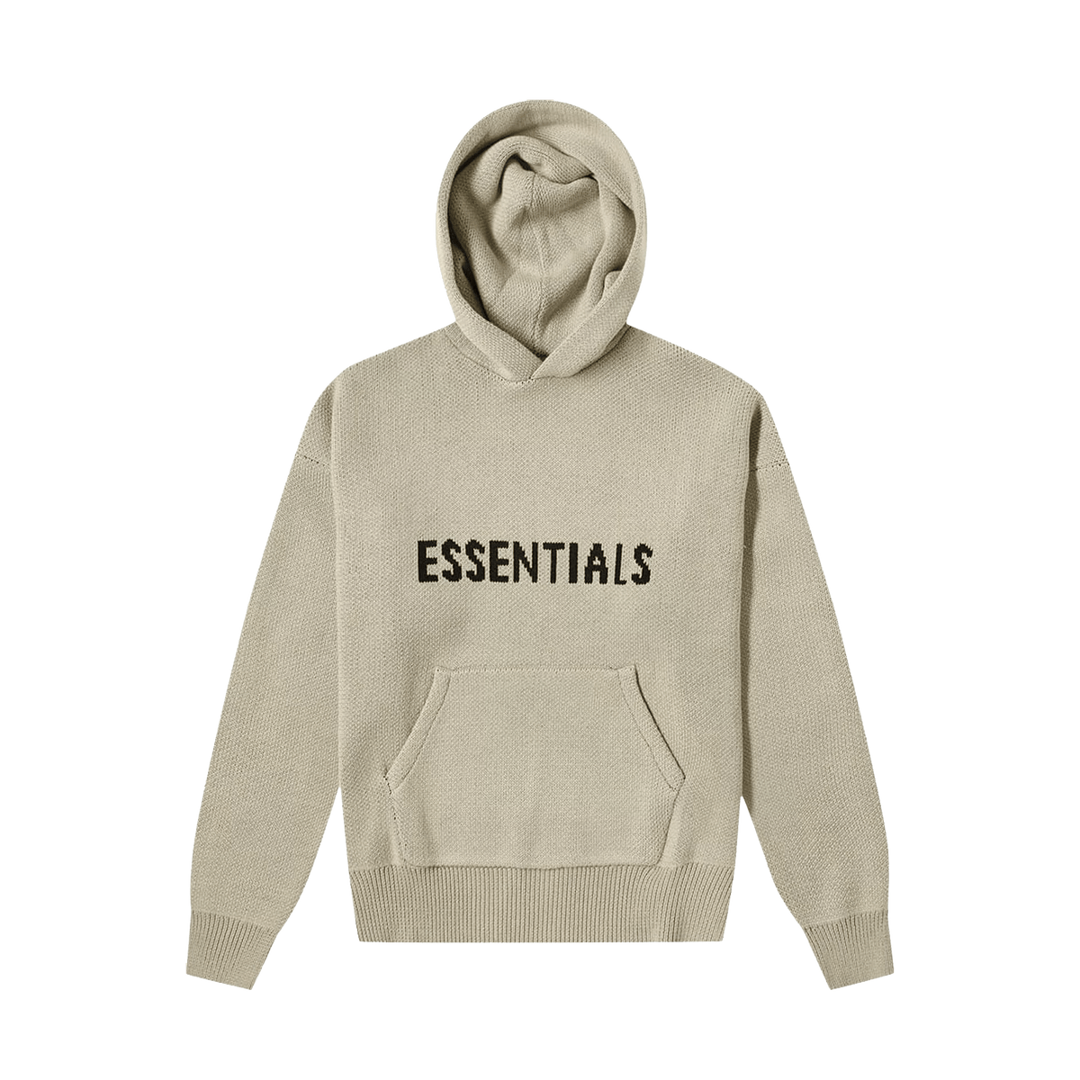Fear of God Essentials Knit Hoodie 'Olive' - Kick Game