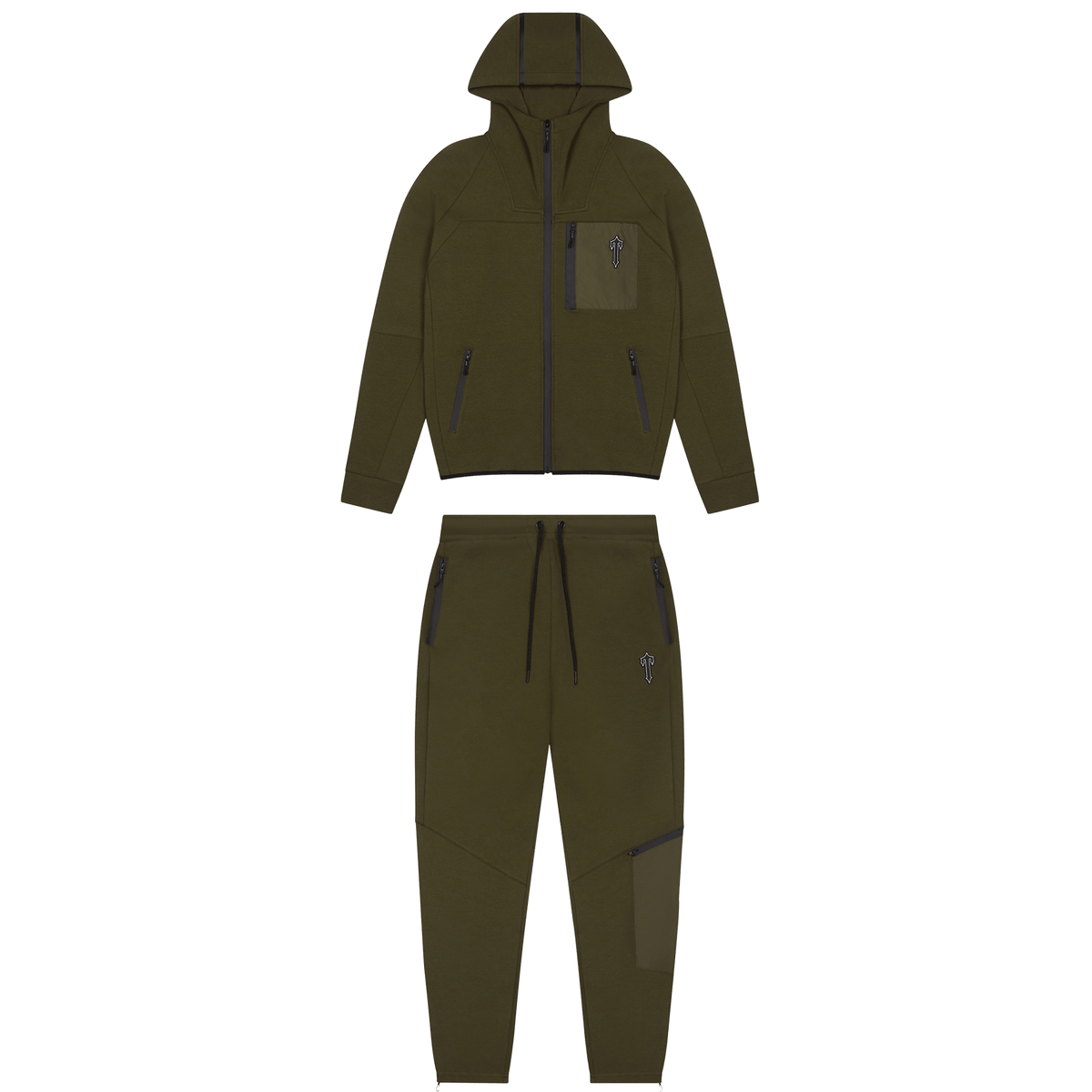 Trapstar Chenille Decoded Zip Tracksuit-Olive - Kick Game