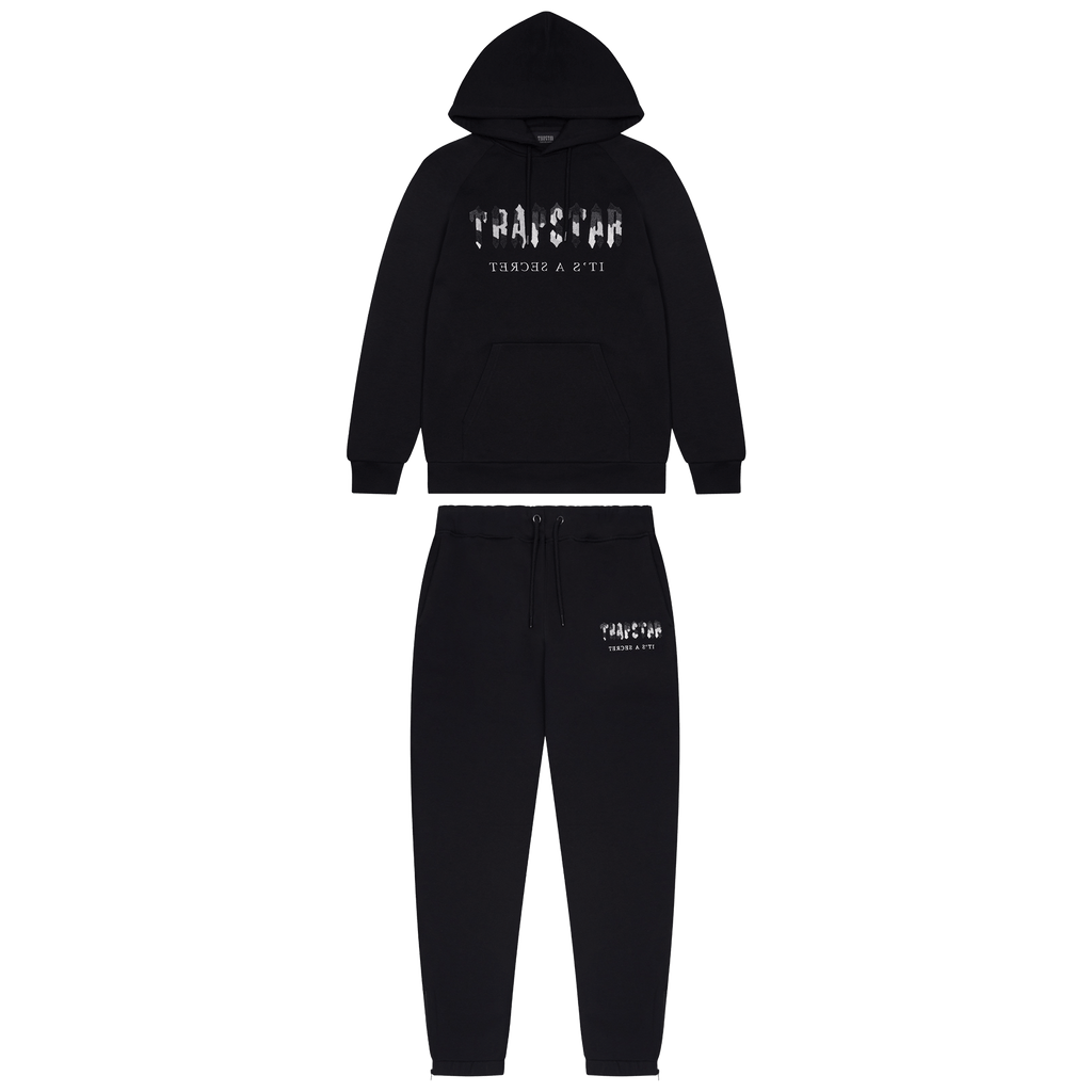 Black trapstar tracksuit on sale