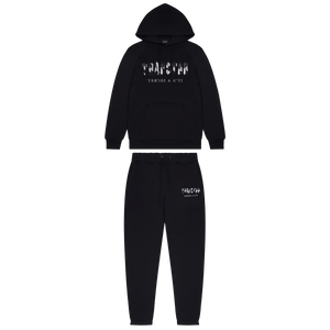 Trapstar Chenille Decoded Hooded Tracksuit - Black Camo Edition