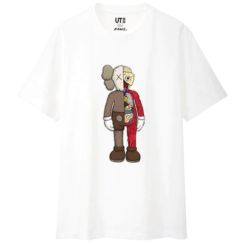 KAWS x Uniqlo Flayed Tee White - Kick Game