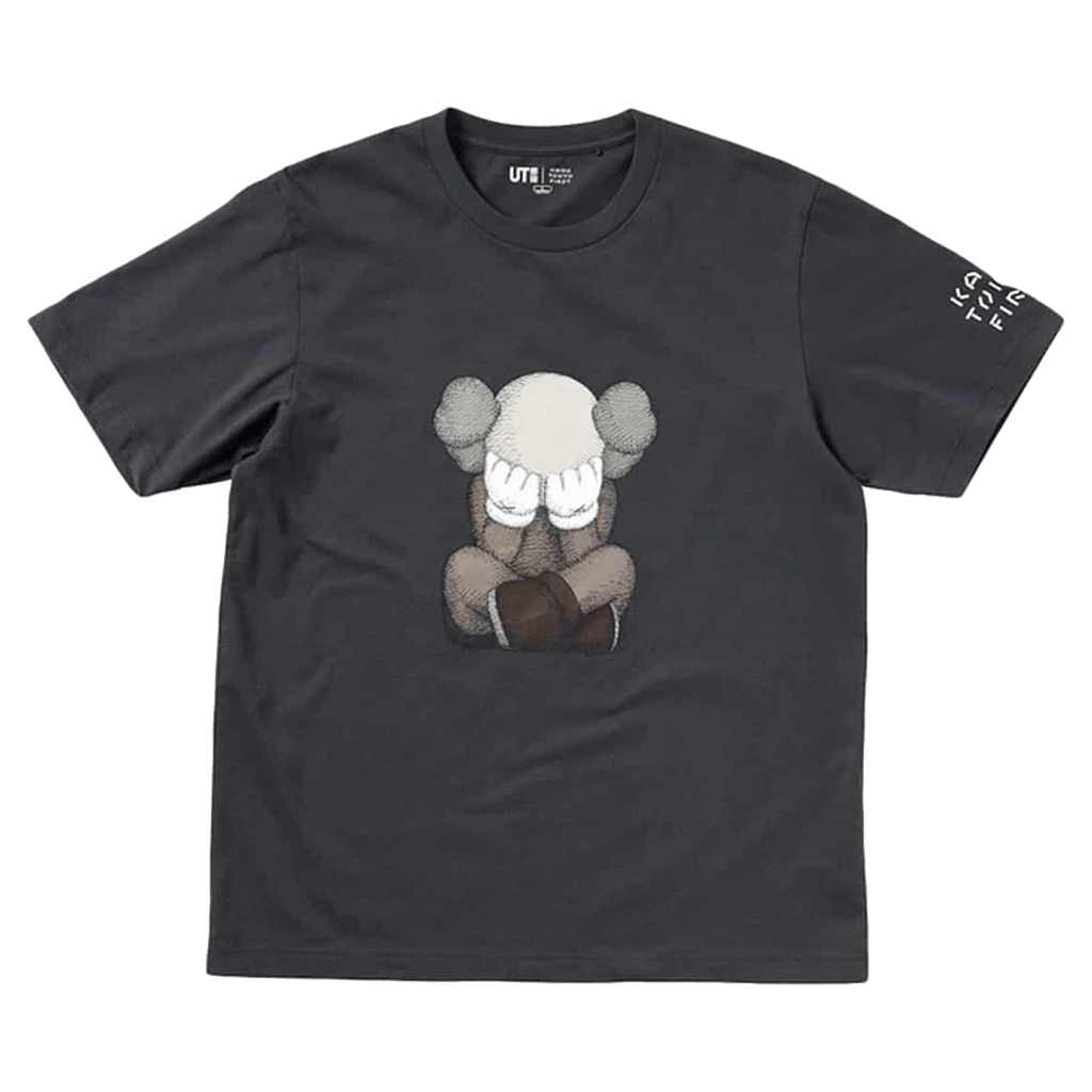 KAWS x Uniqlo Tokyo First Tee (Japanese Sizing) Dark Grey - Kick Game