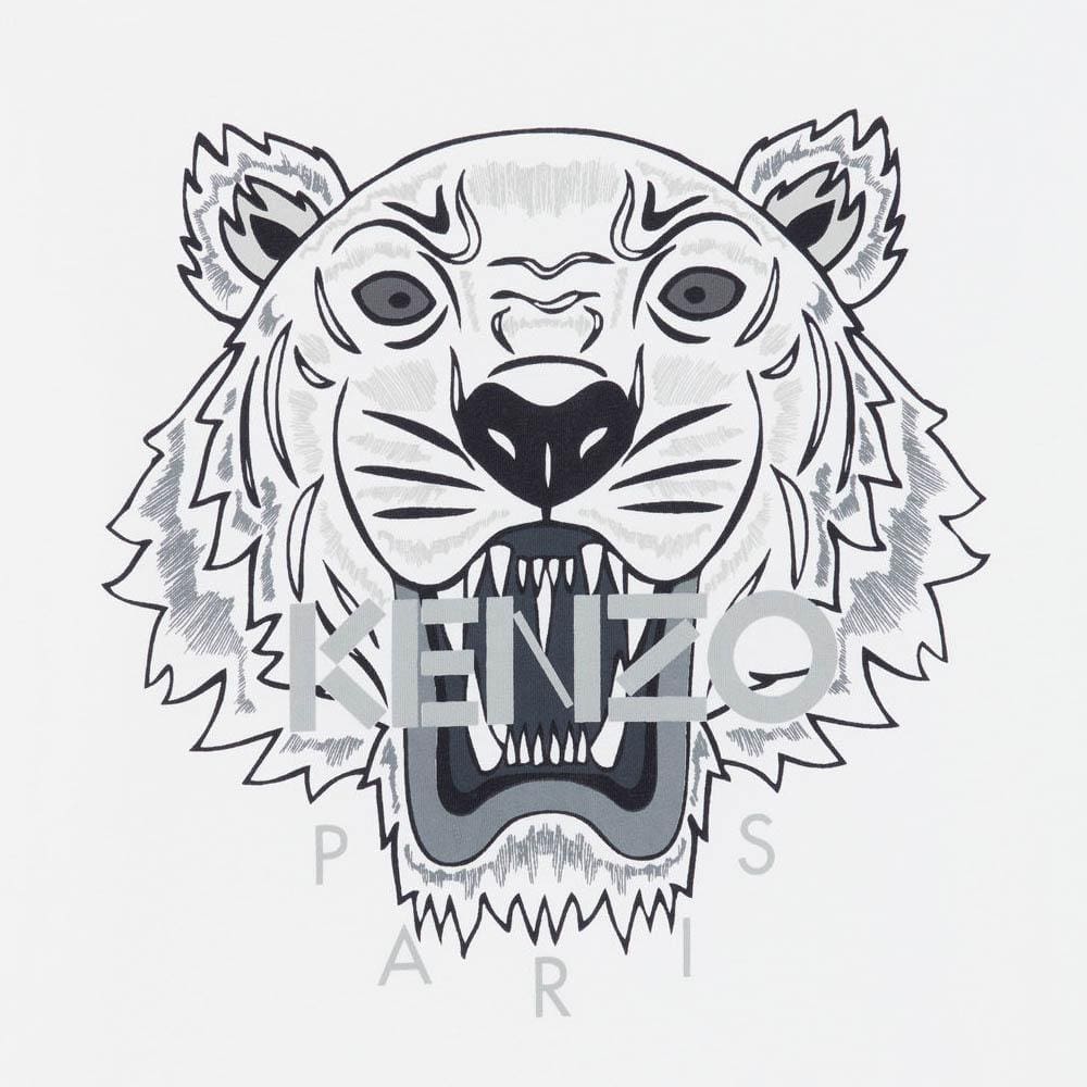 Kenzo Tiger T-Shirt White - Kick Game
