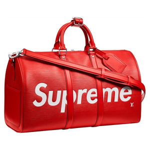 Louis Vuitton x Supreme Keepall Bandouliere Epi 45 Red