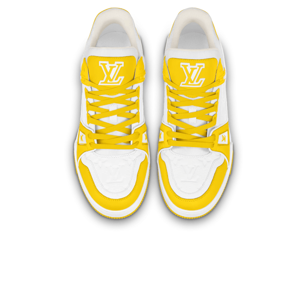 Louis Vuitton Trainer Yellow White Monogram — Kick Game