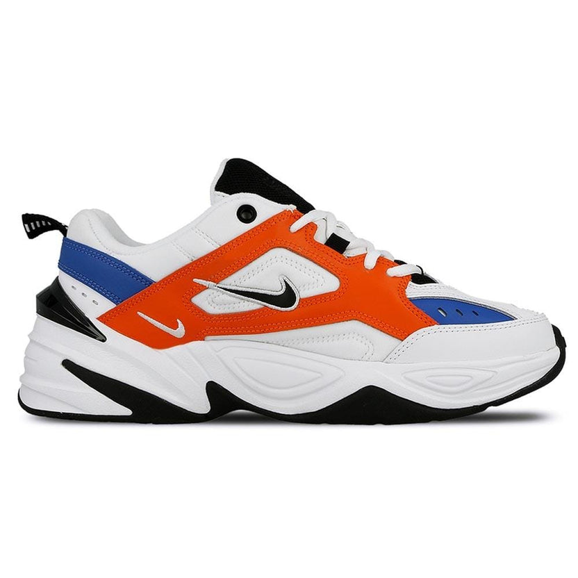 nike tekno white orange