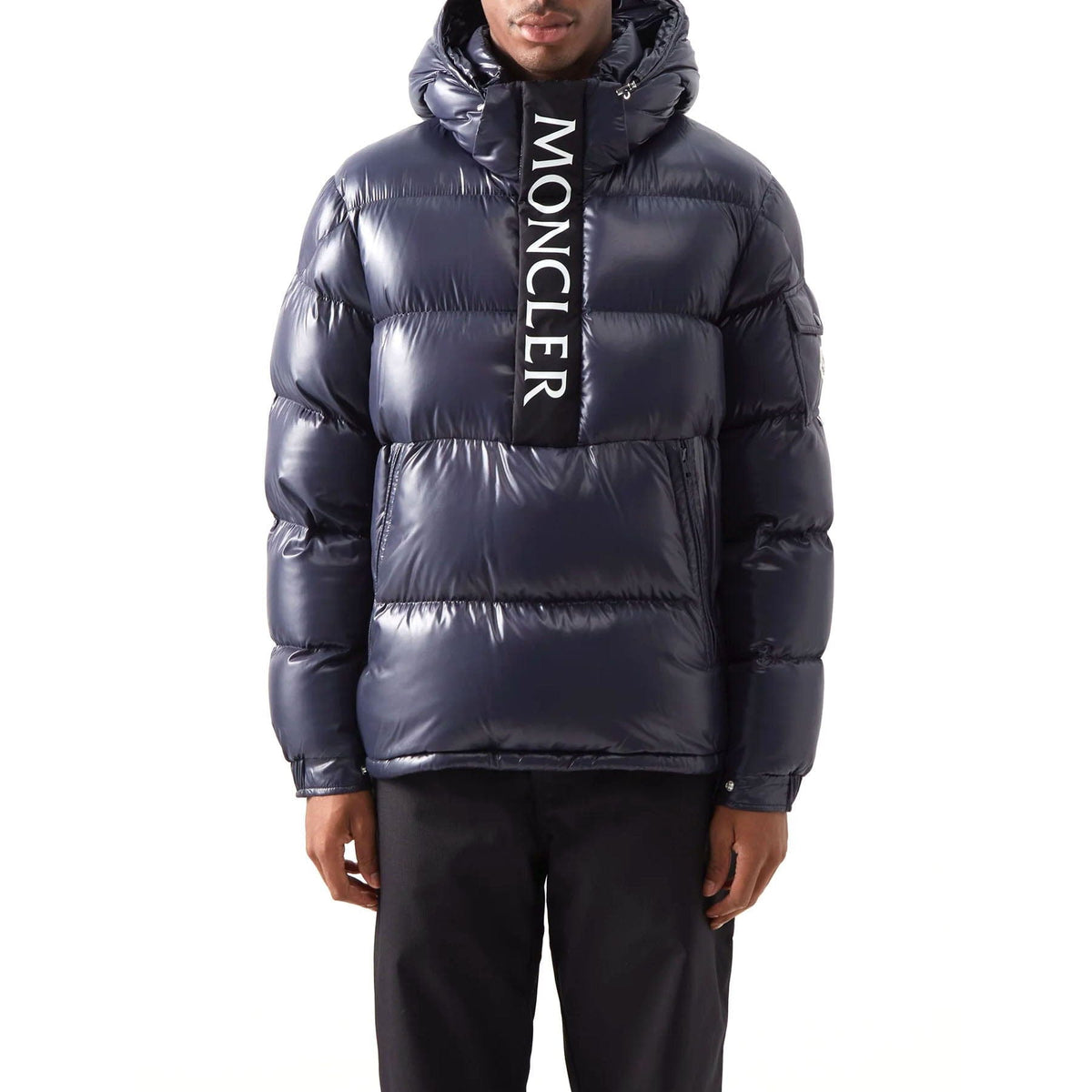 MONCLER Maury hooded half-zip down coat - Kick Game