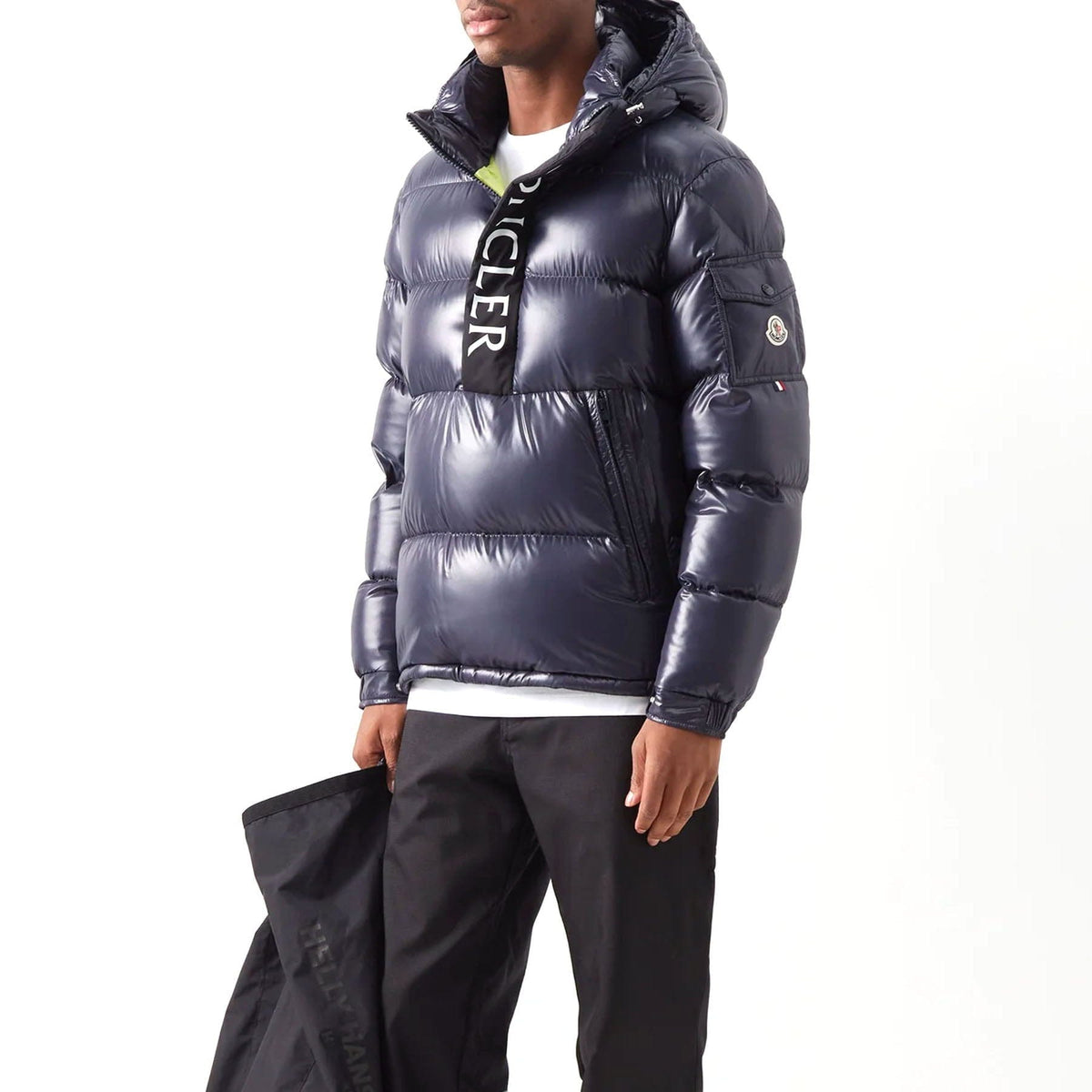 MONCLER Maury hooded half-zip down coat - Kick Game