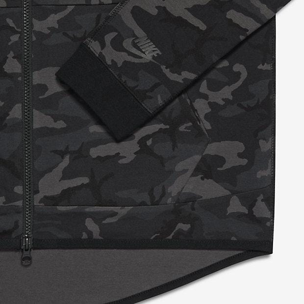 NIKE TECH FLEECE MEN'S HOODIE - Medium Ash Black - Kick Game