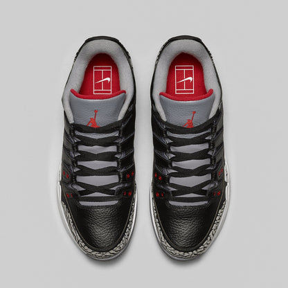 Nike Zoom Vapor Air Jordan 3 "Black-Cement" - Kick Game