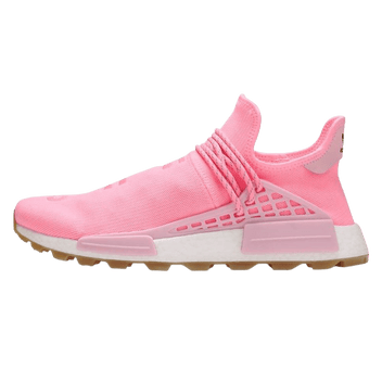 pink human race shoes