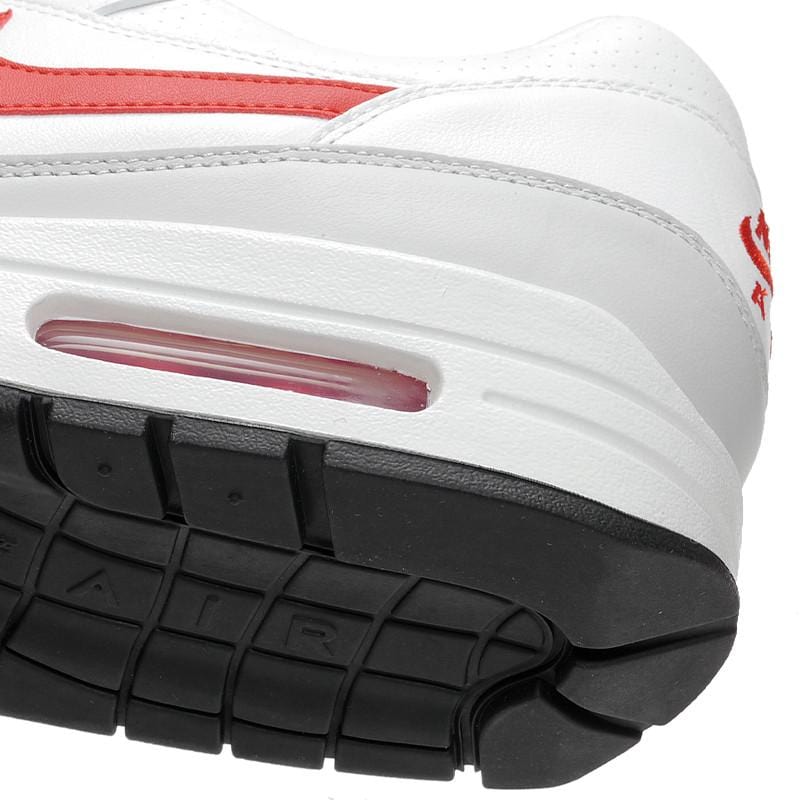 Nike Air Max 1 'Leather' White-University Red - Kick Game