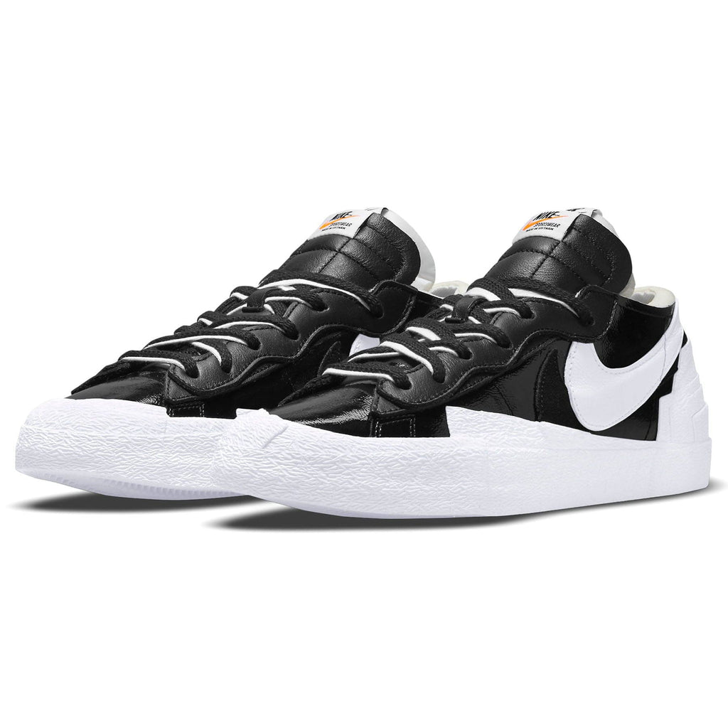 Kaws x sacai x Nike Blazer Low 'Black Patent' - Kick Game