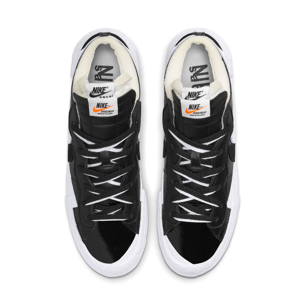 Kaws x sacai x Nike Blazer Low 'Black Patent' - Kick Game
