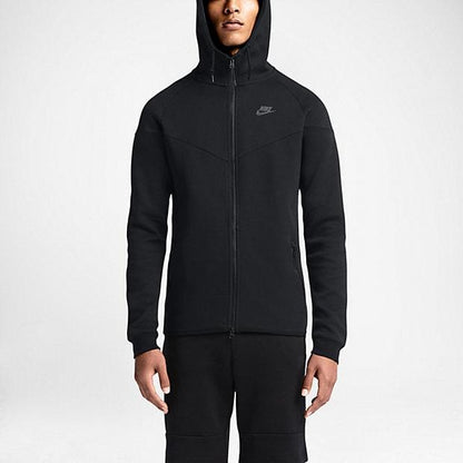 NIKE TECH FLEECE WINDRUNNER MEN'S HOODIE - Black - Kick Game