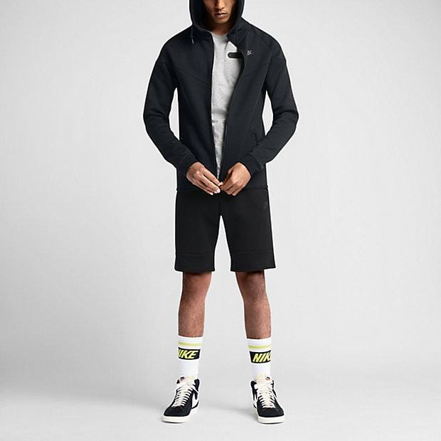 NIKE TECH FLEECE WINDRUNNER MEN'S HOODIE - Black - Kick Game