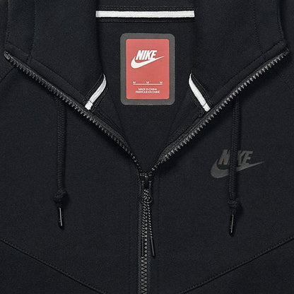 NIKE TECH FLEECE WINDRUNNER MEN'S HOODIE - Black - Kick Game