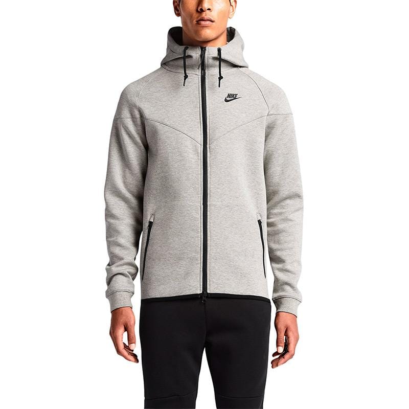 NIKE TECH FLEECE WINDRUNNER MEN'S HOODIE - Medium Grey-Black - Kick Game
