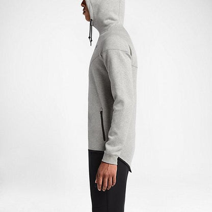 NIKE TECH FLEECE WINDRUNNER MEN'S HOODIE - Medium Grey-Black - Kick Game