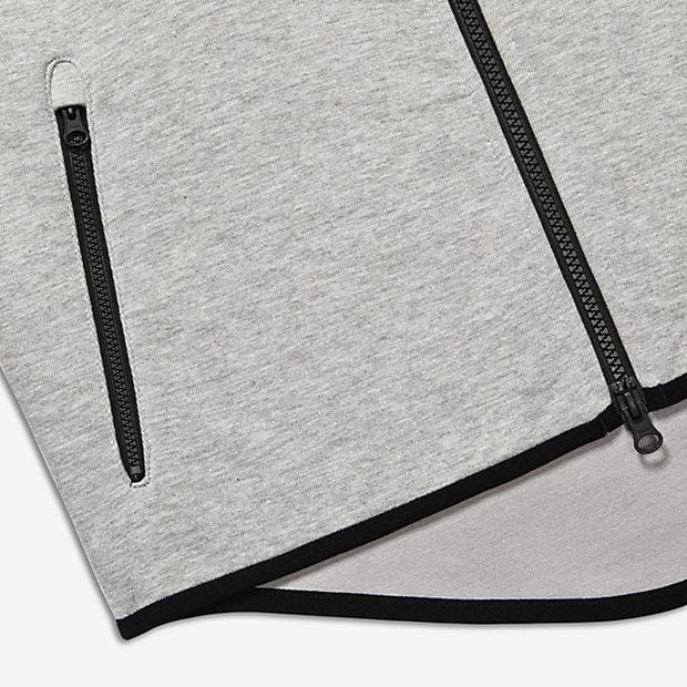 NIKE TECH FLEECE WINDRUNNER MEN'S HOODIE - Medium Grey-Black - Kick Game