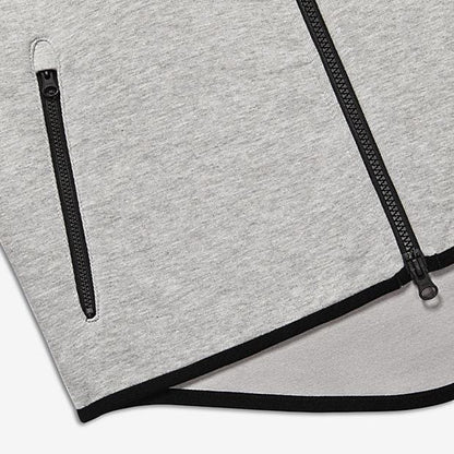 NIKE TECH FLEECE WINDRUNNER MEN'S HOODIE - Medium Grey-Black - Kick Game