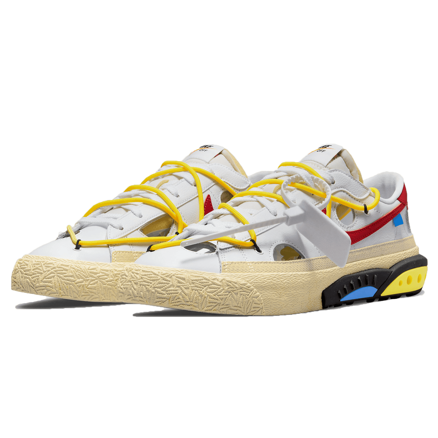 Off-White x Nike Blazer Low 'White University Red' - Kick Game