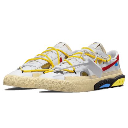 Off-White x Nike Blazer Low 'White University Red' - Kick Game
