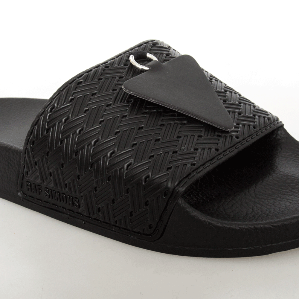 Raf Simons x Adidas Pendant Adilet Sliders Black - Kick Game
