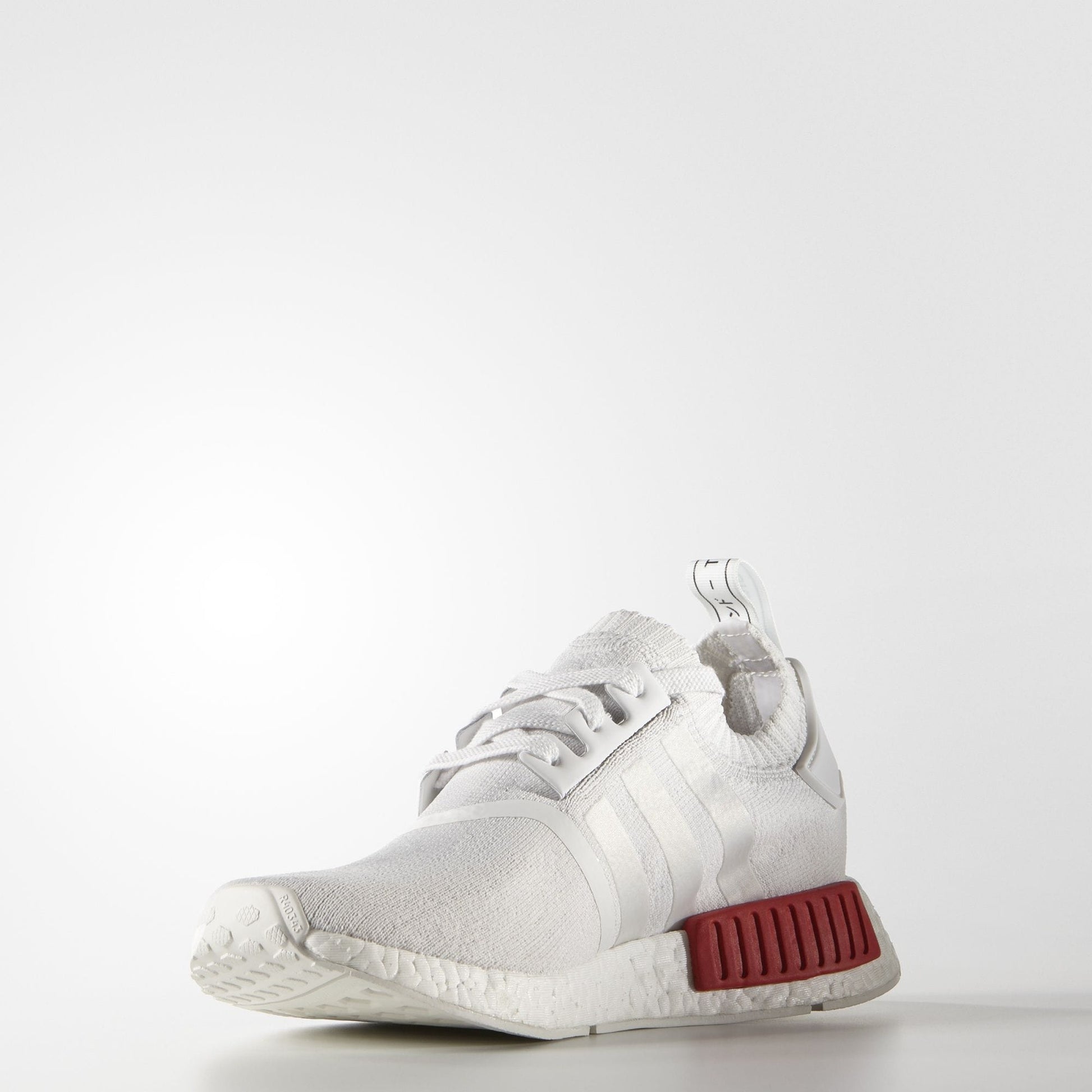 Adidas NMD_R1 Primeknit Vintage White-Lush Red - Kick Game