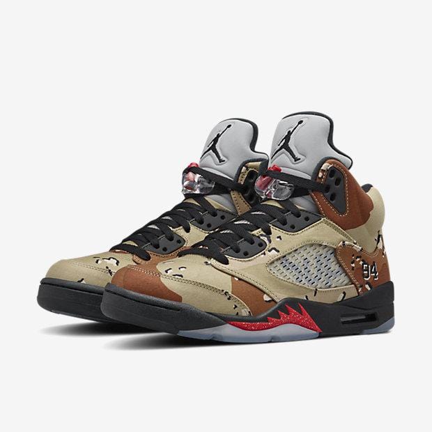 Camo jordan 5 on sale