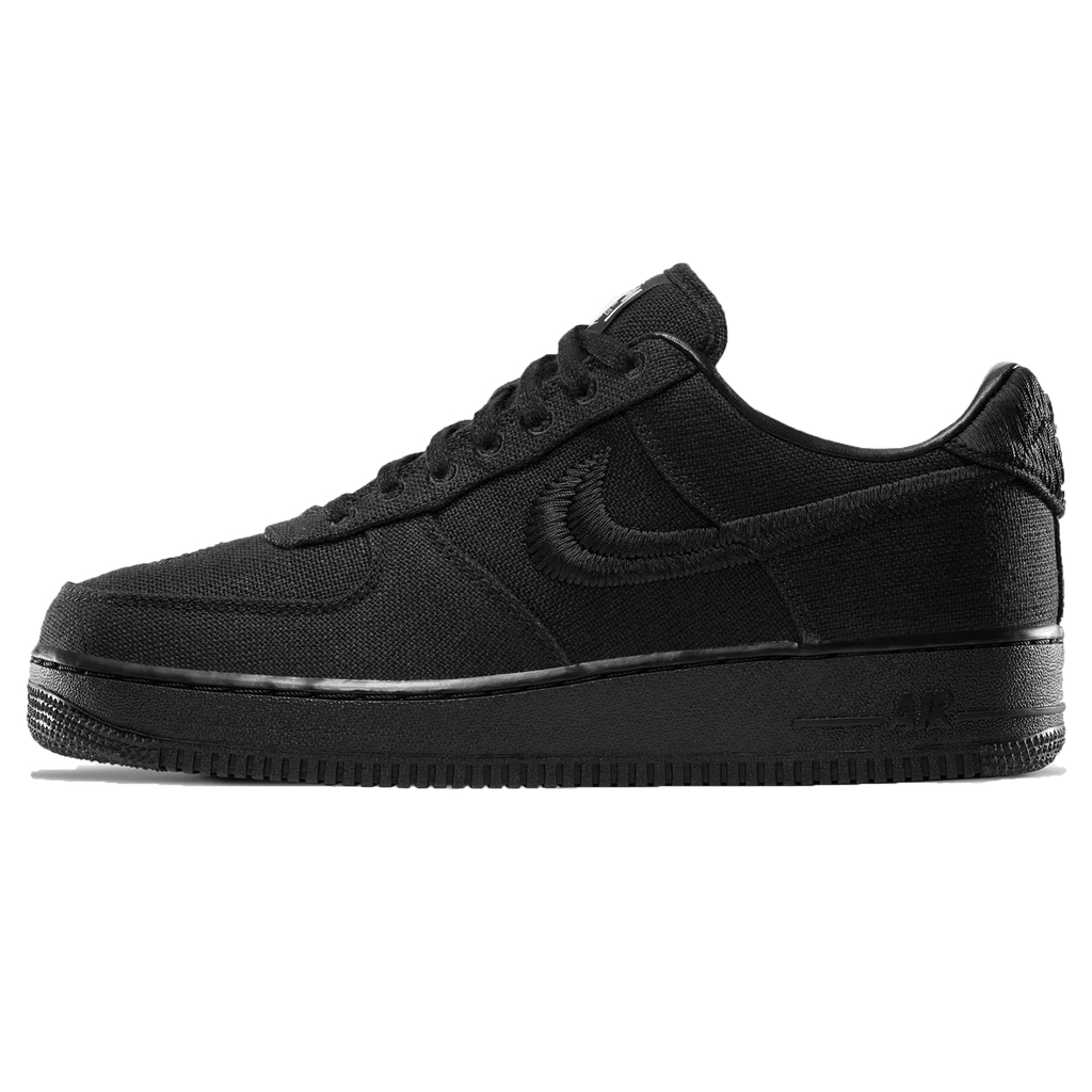 Stussy x Nike Air Force 1 Low 'Triple Black' - Kick Game