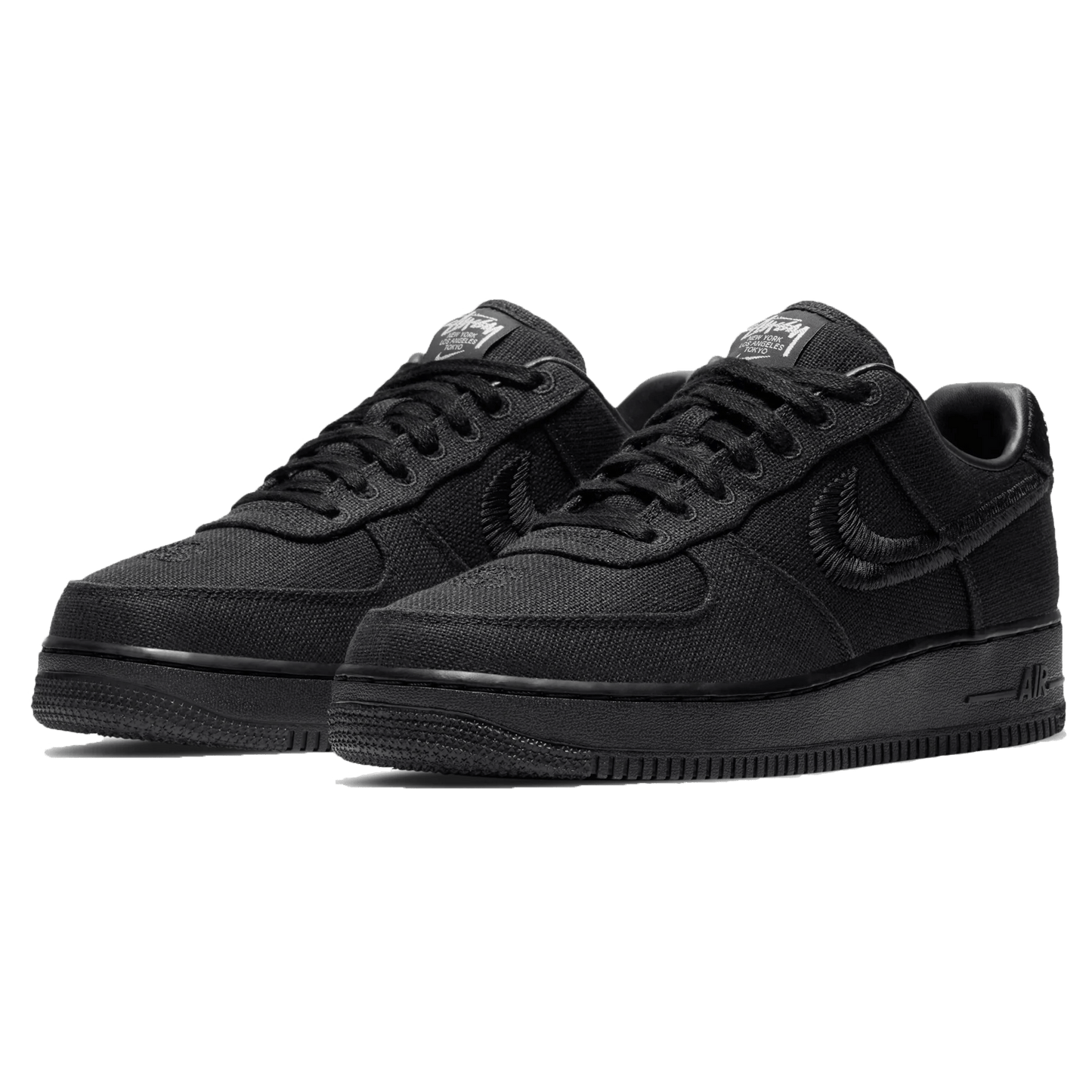 Stussy x Nike Air Force 1 Low 'Triple Black' - Kick Game