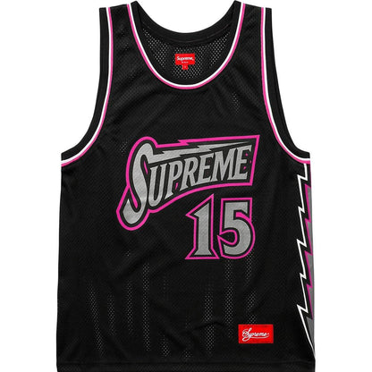 Supreme Bolt Basketball Jersey Black - Kick Game