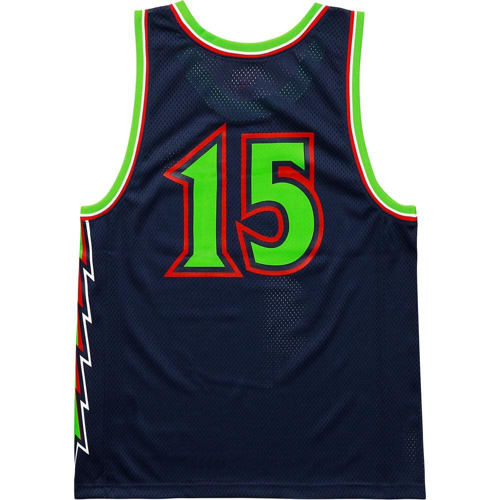 Supreme Bolt Basketball Jersey Navy - Kick Game