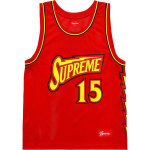Supreme Bolt Basketball Jersey Red