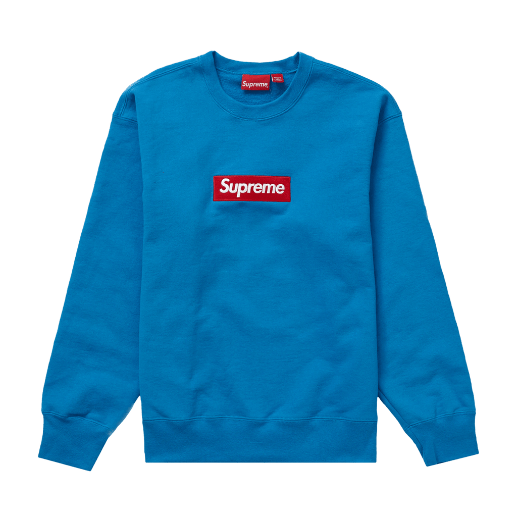 Supreme Box Logo Crewneck 'Blue' (FW22) — Kick Game