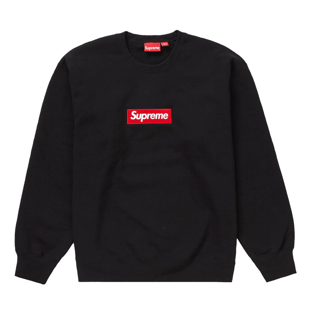 Supreme Box Logo Crewneck Black FW22 Kick Game