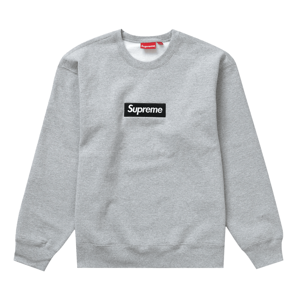 Supreme Box Logo Crewneck 'Heather Grey' (FW22)