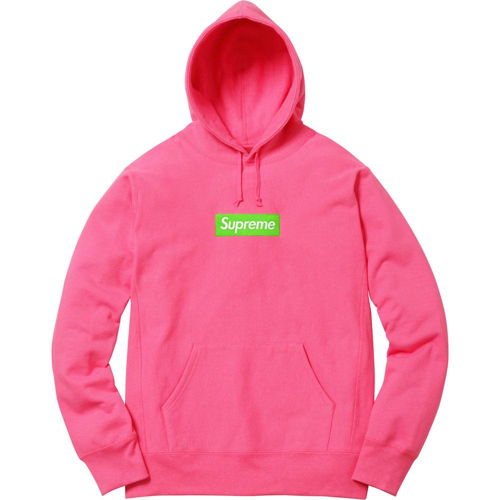 Supreme Box Logo Hooded Sweatshirt (FW17) Magenta - Kick Game