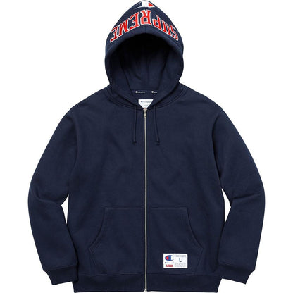 Supreme Champion Arc Logo Zip Up Sweat Navy - Kick Game