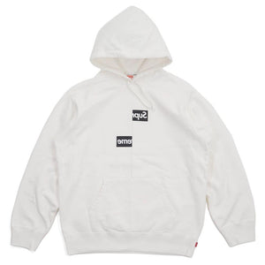 Supreme Comme des Garcons SHIRT Split Box Logo Hooded Sweatshirt White