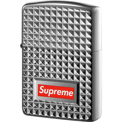 Supreme Diamond Cut Zippo Silver - Kick Game
