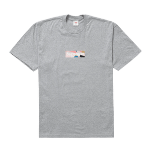 Supreme x Emilio Pucci Box Logo Tee 'Heather Grey/Dusty Pink'