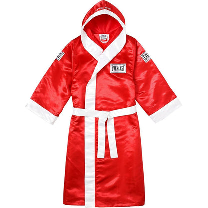 Supreme Everlast Satin Hooded Boxing Robe - Red - Kick Game