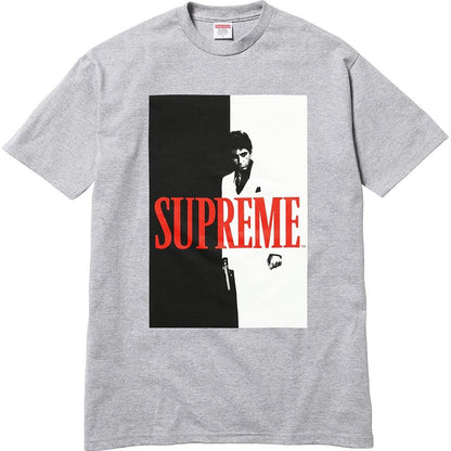Supreme Scarface Split Tee - Heather Grey - Kick Game